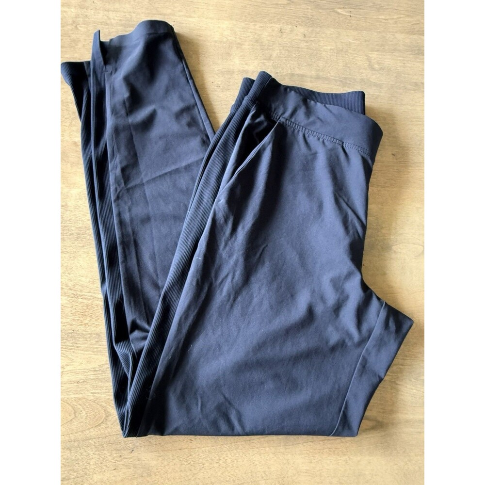 Athleta Brooklyn Ankle Pants Womens 6 Tall Black Pull On Tapered Stretch Travel